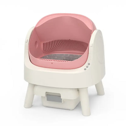 Petpivot Autoscooper Open-Top Automatic Self-Cleaning Cat Litter Box - Pull & Wrap, Odor-Free, Sealed Drawer Odor Traps, up to 14 Days Scoop-Free, 6.5L/1.72Gal & 7L/1.85Gal Capacities, Limited-Time 80 Total Waste Bags (Extra 60 Included), Sohochic