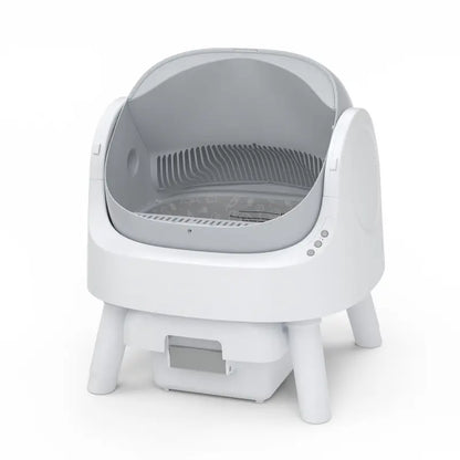 Petpivot Autoscooper Open-Top Automatic Self-Cleaning Cat Litter Box - Pull & Wrap, Odor-Free, Sealed Drawer Odor Traps, up to 14 Days Scoop-Free, 6.5L/1.72Gal & 7L/1.85Gal Capacities, Limited-Time 80 Total Waste Bags (Extra 60 Included), Sohochic
