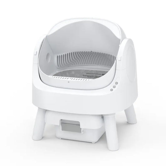 Petpivot Autoscooper Open-Top Automatic Self-Cleaning Cat Litter Box - Pull & Wrap, Odor-Free, Sealed Drawer Odor Traps, up to 14 Days Scoop-Free, 6.5L/1.72Gal & 7L/1.85Gal Capacities, Limited-Time 80 Total Waste Bags (Extra 60 Included), Sohochic