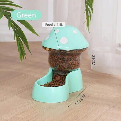Smartpaws 1.8L Automatic Pet Feeder: Anti-Tipping Mushroom Bowl Design