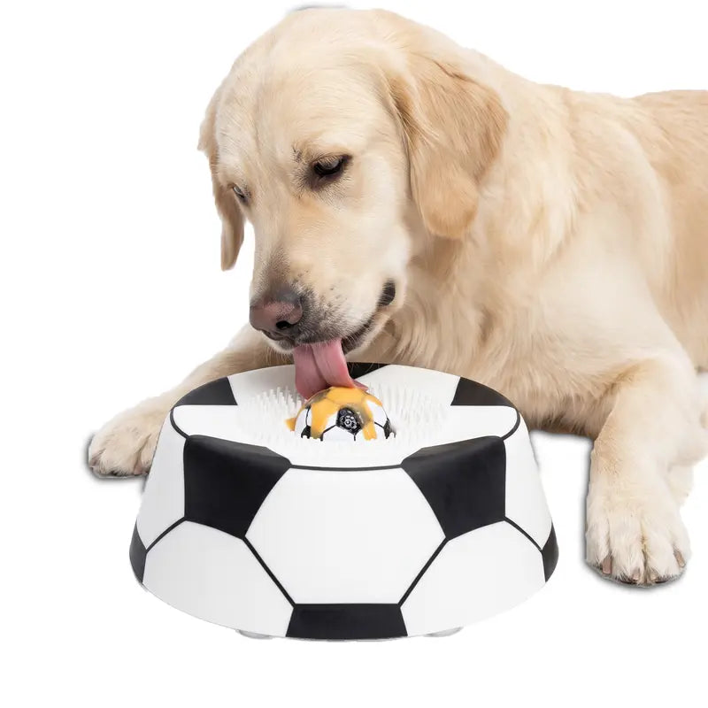 Pawpace Multi Purpose Dog Bowl,No Mess Dog Liquid Slow Feeder,Easy Clean Lick Bowl Mat with Ball ,8 Extra Large Suction Cups,No Mess Liquid Treat Enrichment Bowl for Dogs,Dishwasher Safe,Blue,#Tiktokshopbacktoschool