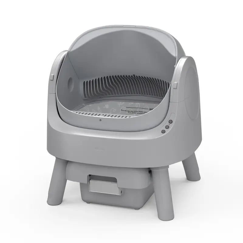 Petpivot Autoscooper Open-Top Automatic Self-Cleaning Cat Litter Box - Pull & Wrap, Odor-Free, Sealed Drawer Odor Traps, up to 14 Days Scoop-Free, 6.5L/1.72Gal & 7L/1.85Gal Capacities, Limited-Time 80 Total Waste Bags (Extra 60 Included), Sohochic