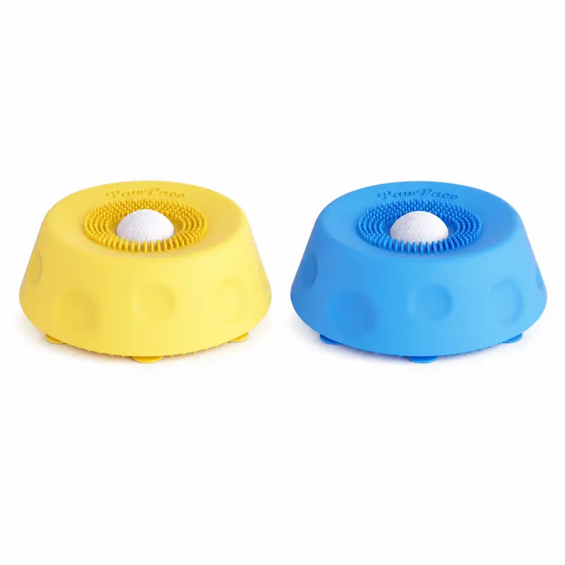 Pawpace Multi Purpose Dog Bowl,No Mess Dog Liquid Slow Feeder,Easy Clean Lick Bowl Mat with Ball ,8 Extra Large Suction Cups,No Mess Liquid Treat Enrichment Bowl for Dogs,Dishwasher Safe,Blue,#Tiktokshopbacktoschool