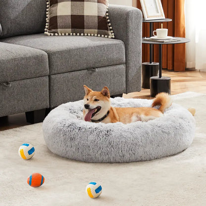 Sweetcrispy Modern Orthopedic Memory Foam Pet Bed for Large Dogs - Auction Use, 20.0"L X 24.0"W X 8.0"Th, 3-Sided Bolsters, Supportive Sofa Design, Detachable Fleece Cover, Waterproof, Non-Slip Base, Washable